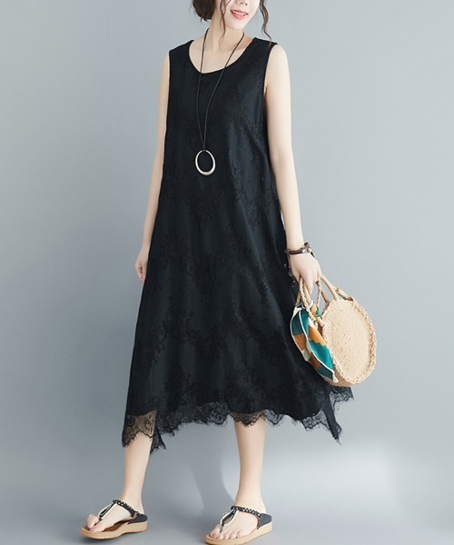 Doux Belle(ドゥーベル)の「レースマキシワンピース(ワンピース・レディース・ホワイト/ブラック・MEDIUM/LARGE/X-LARGE/XX-LARGE)」の10枚目の写真