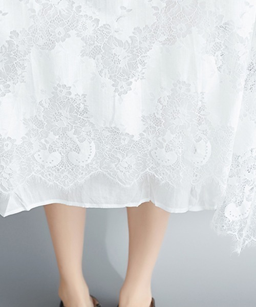Doux Belle(ドゥーベル)の「レースマキシワンピース(ワンピース・レディース・ホワイト/ブラック・MEDIUM/LARGE/X-LARGE/XX-LARGE)」の11枚目の写真