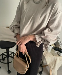 ポンチ袖口タックチュニック