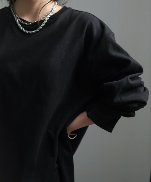 sakishimatokyo(サキシマトーキョー)の「ポンチ袖口タックチュニック(シャツ/ブラウス・レディース・ブラック/アイボリー・FREE)」の6枚目の写真