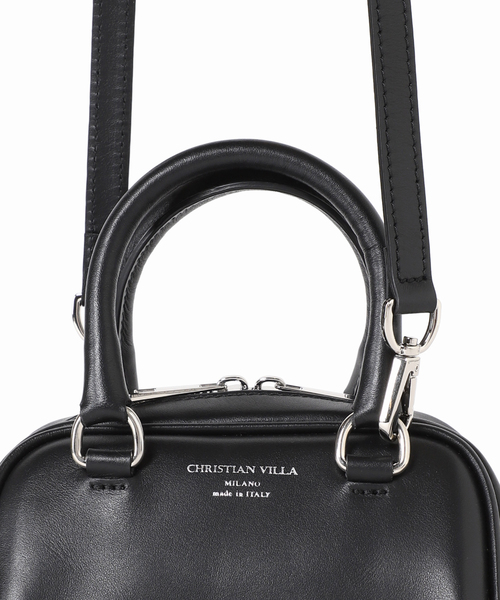 CHRISTIAN VILLA(クリスチャンヴィラ)の「【CHRISTIAN VILLA /クリスチャン ヴィラ】MINI ハンドルバッグ(ハンドバッグ・レディース・ブラック/キャメル・FREE)」の10枚目の写真