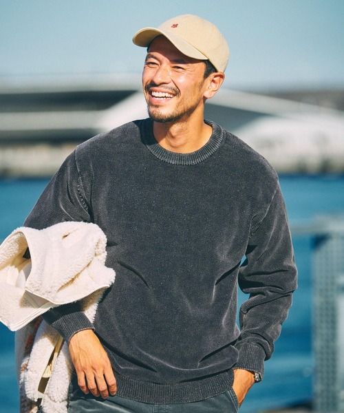 BAYFLOW(ベイフロー)の「FINE DAYS COLOR KNIT(ニット/セーター・メンズ・マスタード/パープル/ピンク/ベージュ/カーキ/チャコール/オフホワイト・MEDIUM/LARGE/SMALL)」の3枚目の写真