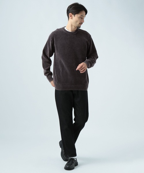 BAYFLOW(ベイフロー)の「FINE DAYS COLOR KNIT(ニット/セーター・メンズ・マスタード/パープル/ピンク/ベージュ/カーキ/チャコール/オフホワイト・MEDIUM/LARGE/SMALL)」の10枚目の写真