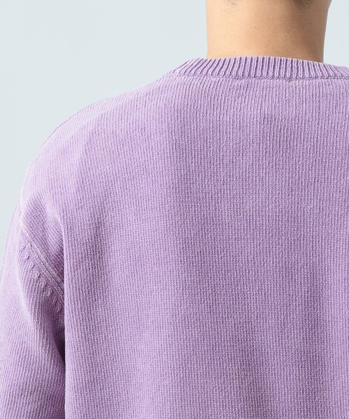 BAYFLOW(ベイフロー)の「FINE DAYS COLOR KNIT(ニット/セーター・メンズ・マスタード/パープル/ピンク/ベージュ/カーキ/チャコール/オフホワイト・MEDIUM/LARGE/SMALL)」の19枚目の写真