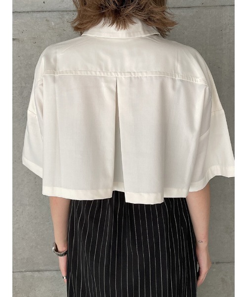 ENVYM（アンビー）の「エンブロイダリーショートＳＨ（Tシャツ/カットソー・レディース・ホワイト/ブラウン・FREE）」の18枚目の写真