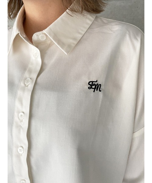 ENVYM（アンビー）の「エンブロイダリーショートＳＨ（Tシャツ/カットソー・レディース・ホワイト/ブラウン・FREE）」の19枚目の写真