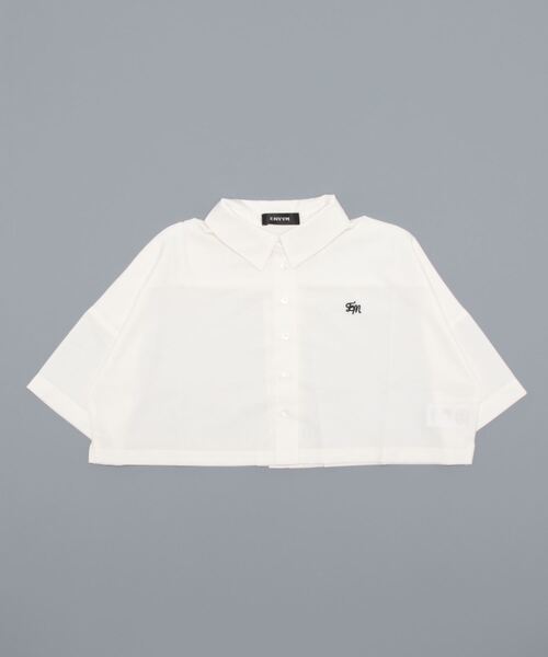 ENVYM（アンビー）の「エンブロイダリーショートＳＨ（Tシャツ/カットソー・レディース・ホワイト/ブラウン・FREE）」の22枚目の写真