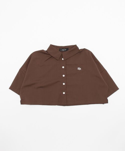 ENVYM（アンビー）の「エンブロイダリーショートＳＨ（Tシャツ/カットソー・レディース・ホワイト/ブラウン・FREE）」の20枚目の写真