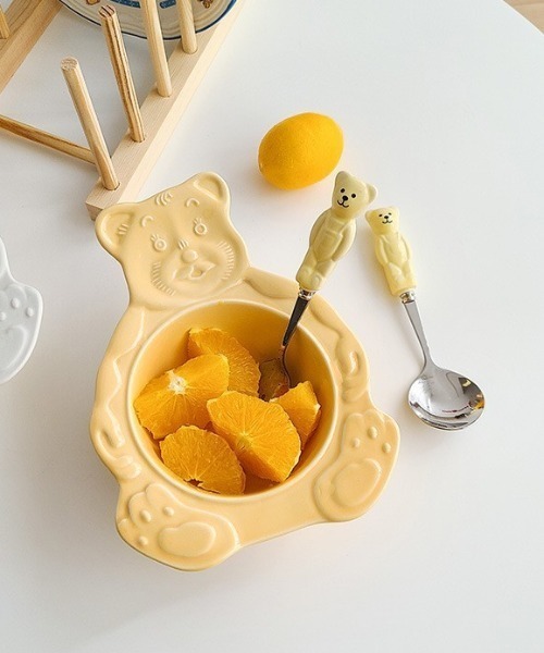 Made in I(メイドインアイ)の「ベアスプーン&フォークセット(カトラリー・レディース・ピンク/イエロー/ホワイト・FREE)」の14枚目の写真