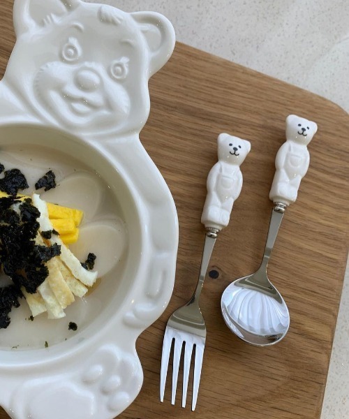 Made in I(メイドインアイ)の「ベアスプーン&フォークセット(カトラリー・レディース・ピンク/イエロー/ホワイト・FREE)」の19枚目の写真