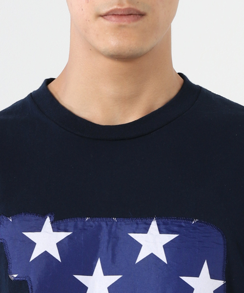 JOURNAL STANDARD（ジャーナルスタンダード）の「TAKE IT TAKE STORE COW Tシャツ（Tシャツ/カットソー・メンズ・ホワイト/ネイビー・LARGE/MEDIUM）」の7枚目の写真