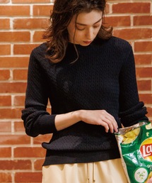 OPAQUE.CLIP | ケーブルニット【エクストラファインオーガニックコットン/WEB限定カラー】(ニット/セーター)