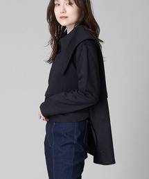 A de a.v.v | ビッグカラーシャツドッキングスウェット(Tシャツ/カットソー)