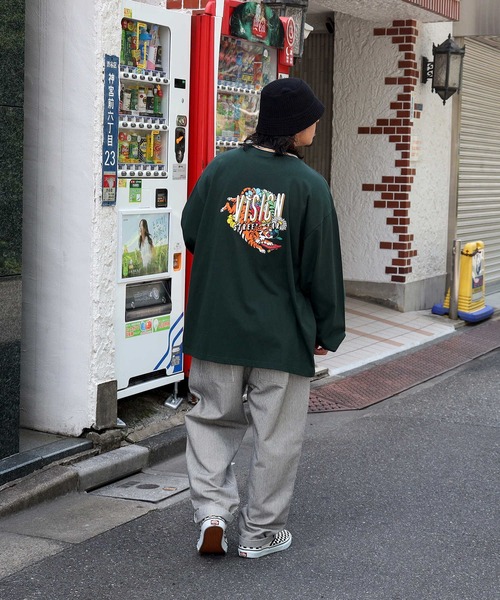 VISION STREET WEAR(ヴィジョンストリートウェア)の「【VISION STREET】ストリートプリントロンT(Tシャツ/カットソー・メンズ・ホワイト/グリーン・S/M/L/XL)」の8枚目の写真