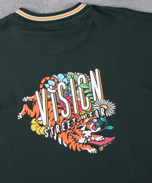 VISION STREET WEAR(ヴィジョンストリートウェア)の「【VISION STREET】ストリートプリントロンT(Tシャツ/カットソー・メンズ・ホワイト/グリーン・S/M/L/XL)」の11枚目の写真