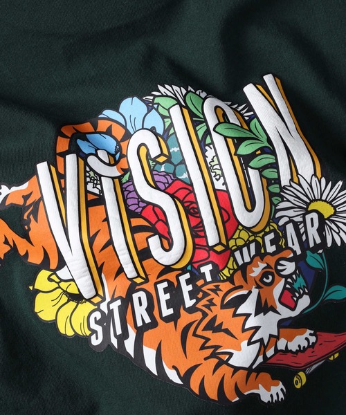 VISION STREET WEAR(ヴィジョンストリートウェア)の「【VISION STREET】ストリートプリントロンT(Tシャツ/カットソー・メンズ・ホワイト/グリーン・S/M/L/XL)」の17枚目の写真
