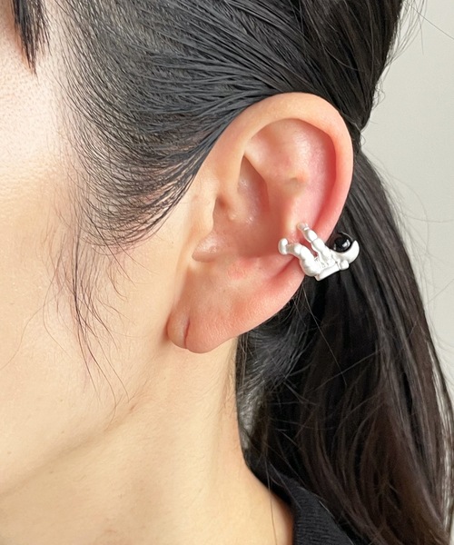 gargle（ガーグル）の「gargle ガーグル:宇宙シリーズ　宇宙飛行士　astronaut　イヤーカフ（イヤーカフ・レディース・シルバー・FREE）」の2枚目の写真