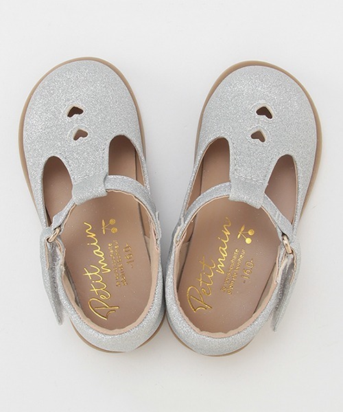 petit main（プティマイン）の「ミニハートフェイクレザーシューズ（その他シューズ・キッズ・シルバー/キナリ/モカ・19cm/15cm/14cm/16cm/17cm/18cm）」の10枚目の写真