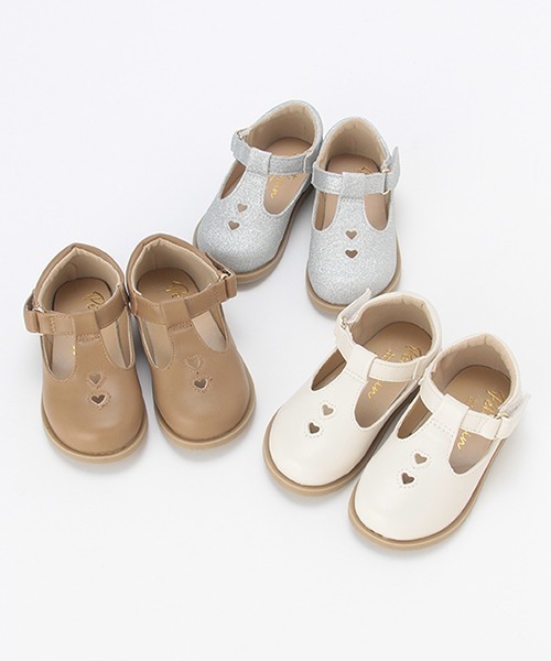 petit main（プティマイン）の「ミニハートフェイクレザーシューズ（その他シューズ・キッズ・シルバー/キナリ/モカ・19cm/15cm/14cm/16cm/17cm/18cm）」の7枚目の写真