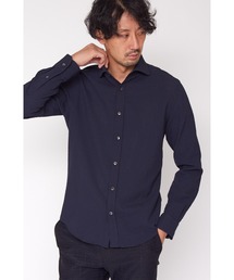 HIGH STREET∴ドットエアーサッカーカッタウェイシャツ