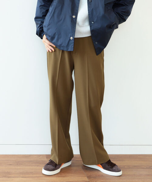 BEAMS BOY（ビームスボーイ）の「BEAMS BOY / ソリッド スラックス（スラックス・レディース・グリーン系その他3/ブラウン系その他4・0/1）」の2枚目の写真