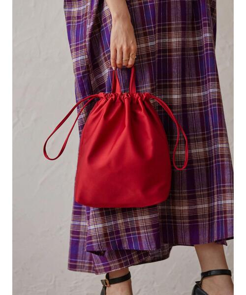 AMERICAN HOLIC（アメリカンホリック）の「パターンベルト巾着ショルダーバック（ショルダーバッグ・レディース・ベージュ/ボルドー/ブラック・FREE）」の10枚目の写真