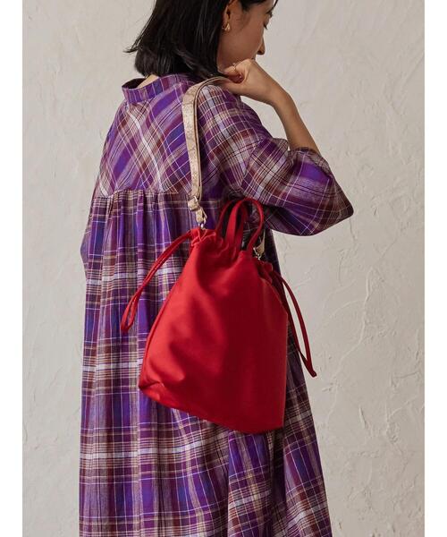 AMERICAN HOLIC（アメリカンホリック）の「パターンベルト巾着ショルダーバック（ショルダーバッグ・レディース・ベージュ/ボルドー/ブラック・FREE）」の11枚目の写真