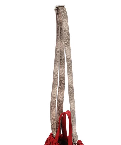 AMERICAN HOLIC（アメリカンホリック）の「パターンベルト巾着ショルダーバック（ショルダーバッグ・レディース・ベージュ/ボルドー/ブラック・FREE）」の21枚目の写真