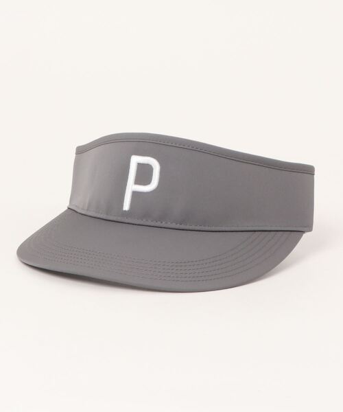 PUMA(プーマ)の「PUMA プーマ メンズ ゴルフ P アジャスタブル バイザー(サンバイザー・メンズ・ブルー系その他/ブラック×ホワイト/ホワイト×ブラック/グレイッシュブルー/グレー/ホワイト系その他・フリー)」の4枚目の写真