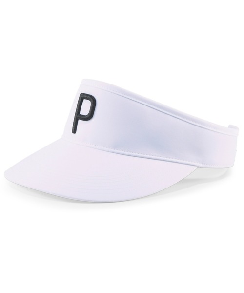 PUMA(プーマ)の「PUMA プーマ メンズ ゴルフ P アジャスタブル バイザー(サンバイザー・メンズ・ブルー系その他/ブラック×ホワイト/ホワイト×ブラック/グレイッシュブルー/グレー/ホワイト系その他・フリー)」の1枚目の写真