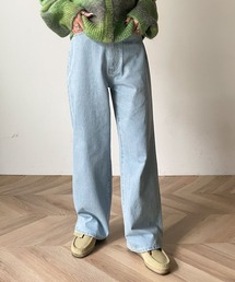 WEGO | WEGO/ウエストフィットワイドストレートパンツ(デニムパンツ)
