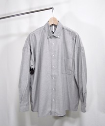 オックス ボタンダウン 長袖ビッグシャツ【IR】