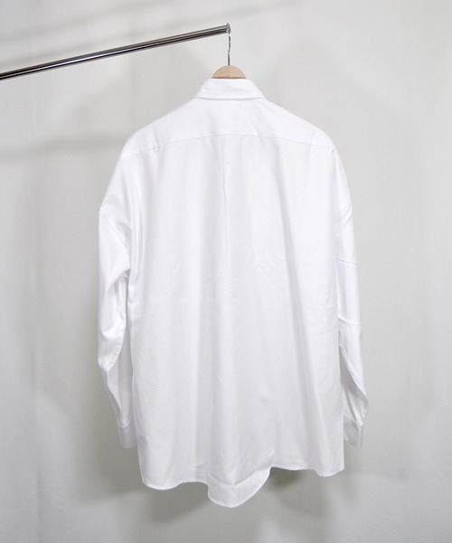 おしゃれスタ(オシャレスタ)の「オックス ボタンダウン 長袖ビッグシャツ【IR】(シャツ/ブラウス・メンズ・ホワイト/ブラック/ネイビー/グレー/サックスブルー/イエロー・M/L/XL)」の8枚目の写真
