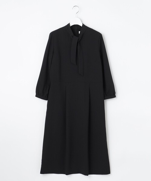 J.PRESS Ladies(J.プレス レディス)の「【洗える】ノルディス ジョーゼット ボウタイ ワンピース(ワンピース・レディース・ネイビー系/ブラック系・XS)」の9枚目の写真