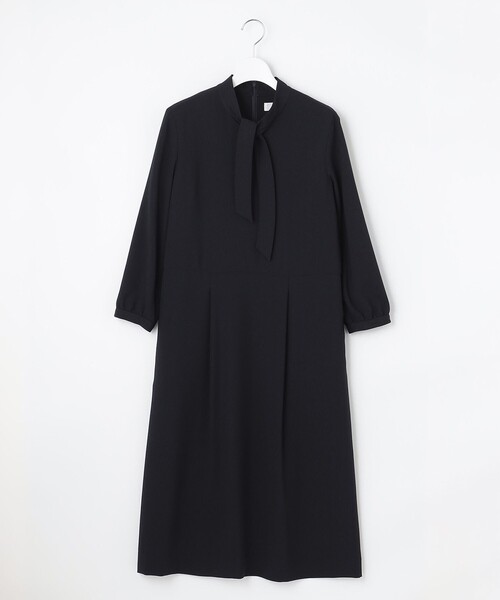 J.PRESS Ladies(J.プレス レディス)の「【洗える】ノルディス ジョーゼット ボウタイ ワンピース(ワンピース・レディース・ネイビー系/ブラック系・XS)」の10枚目の写真