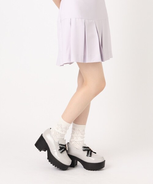 cs T&P(シーエスティーアンドピー)の「ロゴ入りリボンローファーパンプス【csT&P】(パンプス・レディース・ブラック系1/グレー系1/レッド系3・LL/S/M/L)」の15枚目の写真