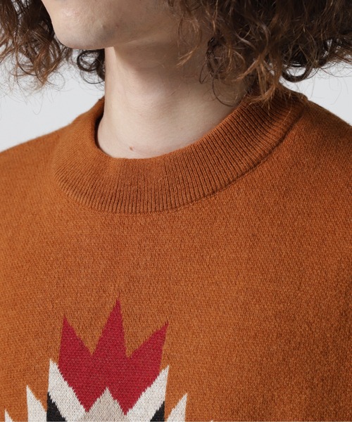 DENHAM（デンハム）の「DENHAM/デンハム/NAVAJO INTARSIA KNIT CW（ニット/セーター・メンズ・ブラウン・L/M/S）」の7枚目の写真