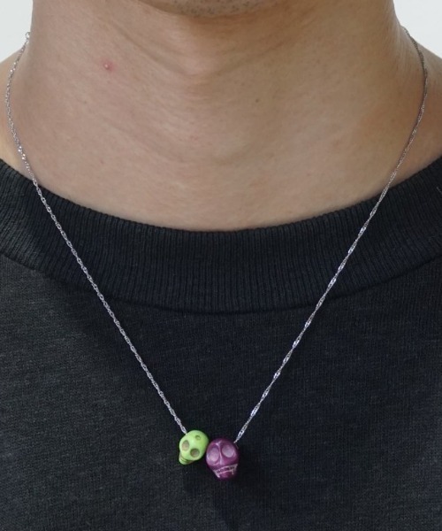 乱痴気（ランチキ）の「parent-child skull chian（ネックレス・メンズ・パープル/レッド/イエロー・FREE）」の8枚目の写真