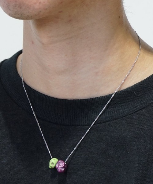乱痴気（ランチキ）の「parent-child skull chian（ネックレス・メンズ・パープル/レッド/イエロー・FREE）」の15枚目の写真