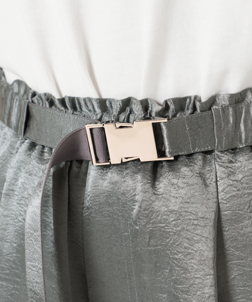 SLOBE citron.（スローブシトロン）の「SLOBE citron.サテンカーゴパンツ（カーゴパンツ・レディース・ライトグレー/サックスブルー/ピンク・FREE）」の10枚目の写真