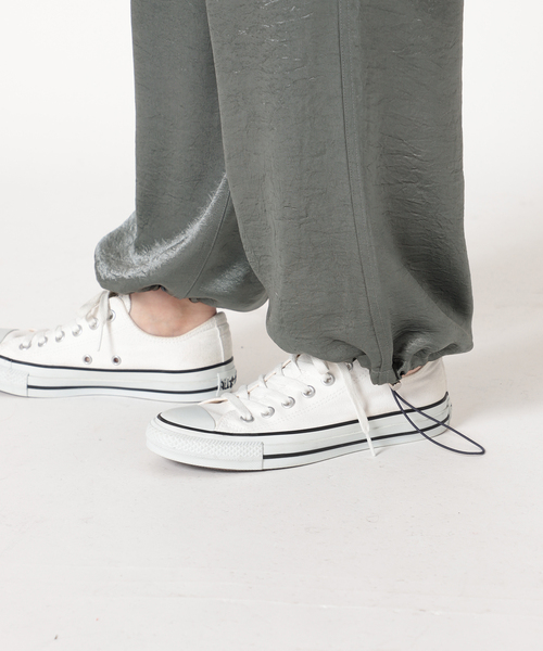 SLOBE citron.（スローブシトロン）の「SLOBE citron.サテンカーゴパンツ（カーゴパンツ・レディース・ライトグレー/サックスブルー/ピンク・FREE）」の11枚目の写真