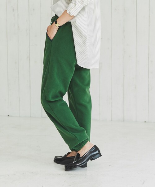 DISCUS ATHLETIC（ディスカス　アスレチック）の「DISCUS ATHLETIC（ディスカス アスレチック）フリースジョガーパンツ（スウェットパンツ・レディース・ダークグリーン/ライトグレー/レンガ・M/L）」の22枚目の写真