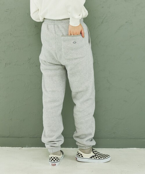 DISCUS ATHLETIC（ディスカス　アスレチック）の「DISCUS ATHLETIC（ディスカス アスレチック）フリースジョガーパンツ（スウェットパンツ・レディース・ダークグリーン/ライトグレー/レンガ・M/L）」の12枚目の写真