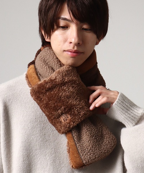 KRIFF MAYER(クリフメイヤー)の「【KRIFF MAYER/クリフメイヤー】モコモコ切り替えマフラー/差し込み/異素材(マフラー・メンズ・ブラウン/マルチ/ブラック/ホワイト系・FREE)」の16枚目の写真
