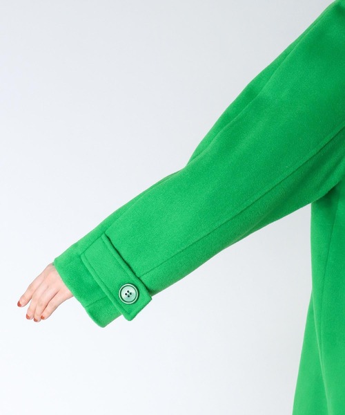 Three Four Time（ｽﾘｰﾌｫｰﾀｲﾑ）の「シングルカラーコート（チェスターコート・レディース・グリーン/イエロー・FREE）」の17枚目の写真