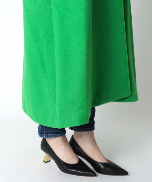 Three Four Time（ｽﾘｰﾌｫｰﾀｲﾑ）の「シングルカラーコート（チェスターコート・レディース・グリーン/イエロー・FREE）」の19枚目の写真