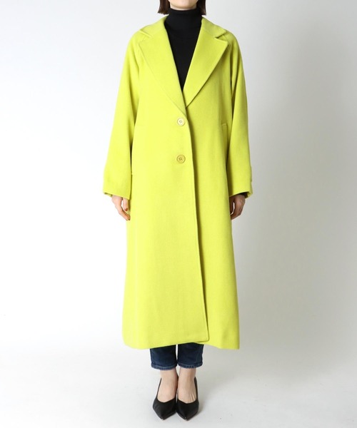 Three Four Time（ｽﾘｰﾌｫｰﾀｲﾑ）の「シングルカラーコート（チェスターコート・レディース・グリーン/イエロー・FREE）」の22枚目の写真