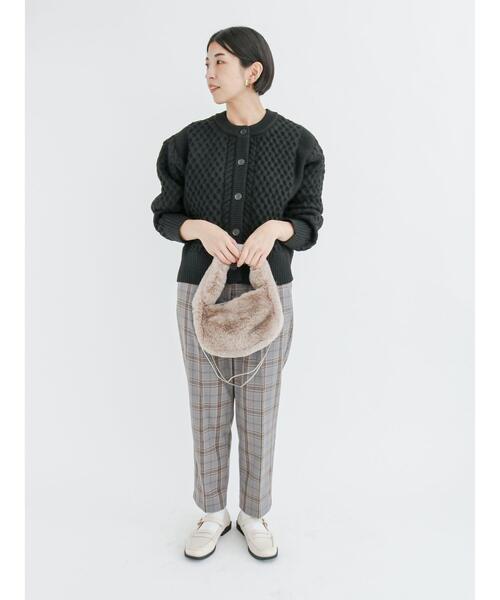 Lugnoncure(ルノンキュール)の「無撚糸ケーブルカーディガン(カーディガン/ボレロ・レディース・オフホワイト/イエロー/ブルー/ブラック・フリ-)」の17枚目の写真