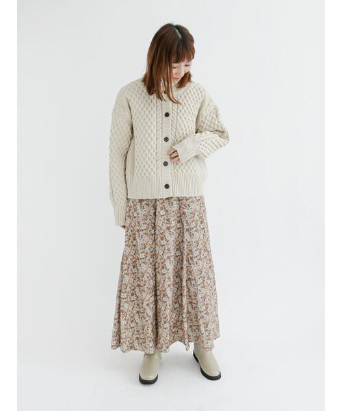 Lugnoncure(ルノンキュール)の「無撚糸ケーブルカーディガン(カーディガン/ボレロ・レディース・オフホワイト/イエロー/ブルー/ブラック・フリ-)」の19枚目の写真