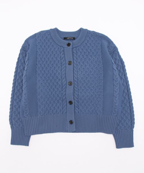 Lugnoncure(ルノンキュール)の「無撚糸ケーブルカーディガン(カーディガン/ボレロ・レディース・オフホワイト/イエロー/ブルー/ブラック・フリ-)」の13枚目の写真